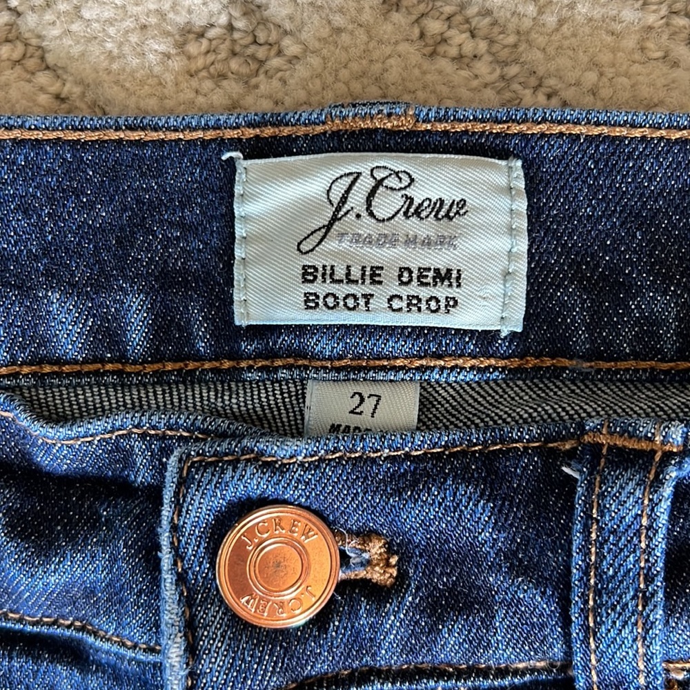 J. Crew Dark Blue Women Jeans - Picture 3 of 4